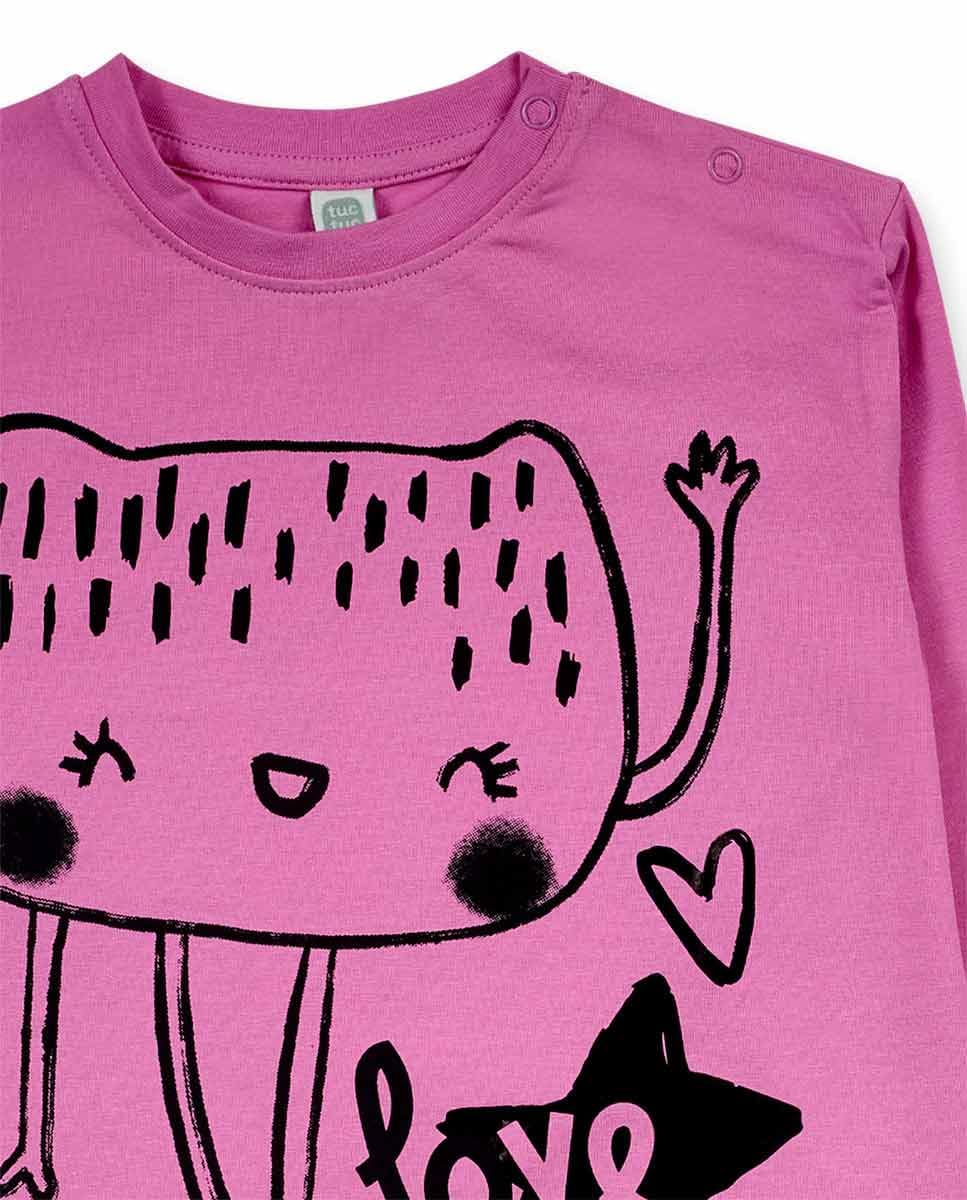 Tuc Tuc Camiseta Punto de niña Color Rosa colección Big Hugs