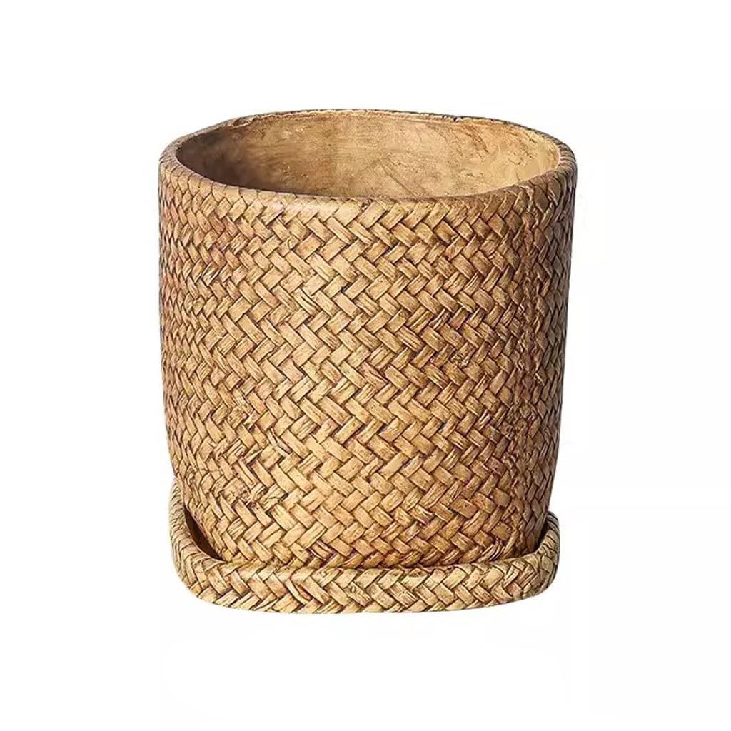 Gelasige A Flower Pots Nordic Simple Large Diameter Green Plant Potted Balcony Creative Personality Succulent Flower Pot Outdoor Flower Pots