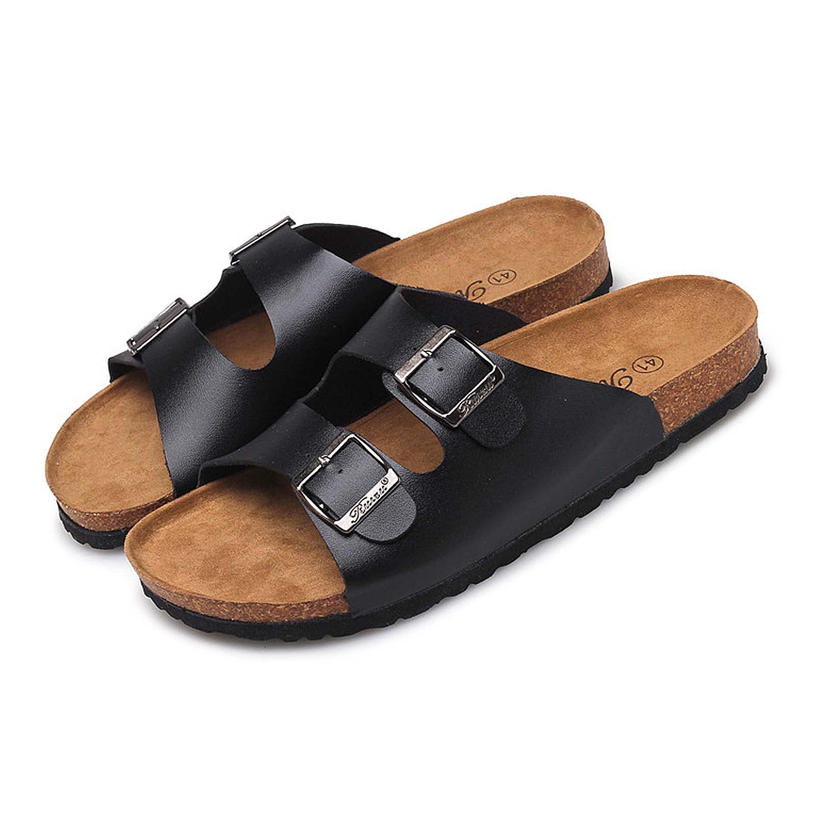 Sandales plateforme en cuir réglables pour vos promenades en bord de mer