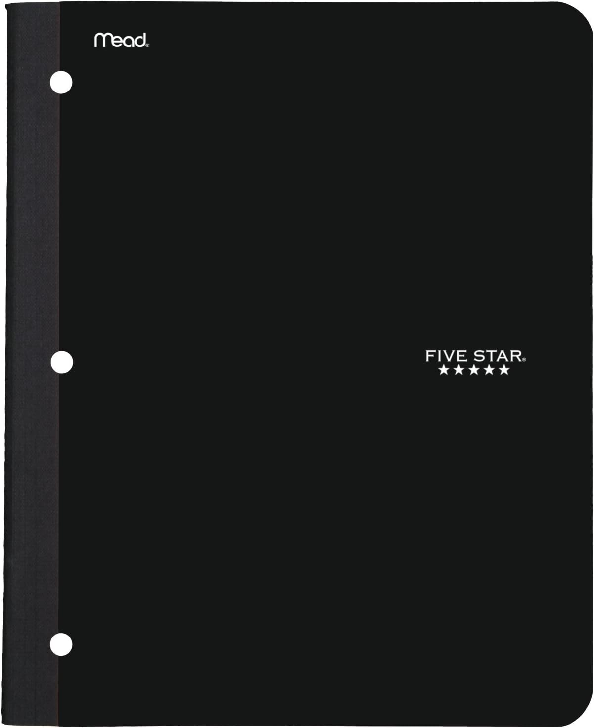 Five Star Bound Notebooks with Pocket, 1 Subject, College Ruled Paper, 80 Sheets, 11" x 8-1/2, Assorted Colors, 6 Pack (38022)