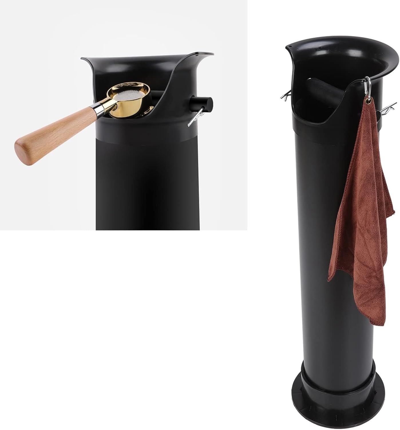 Coffee Knock Box for Espresso Grounds, Vertical Coffee Grounds Bucket, Large Size Commercial Floor Standing Knockbox for Kitchen Bar Household Shop,Easy To Clean