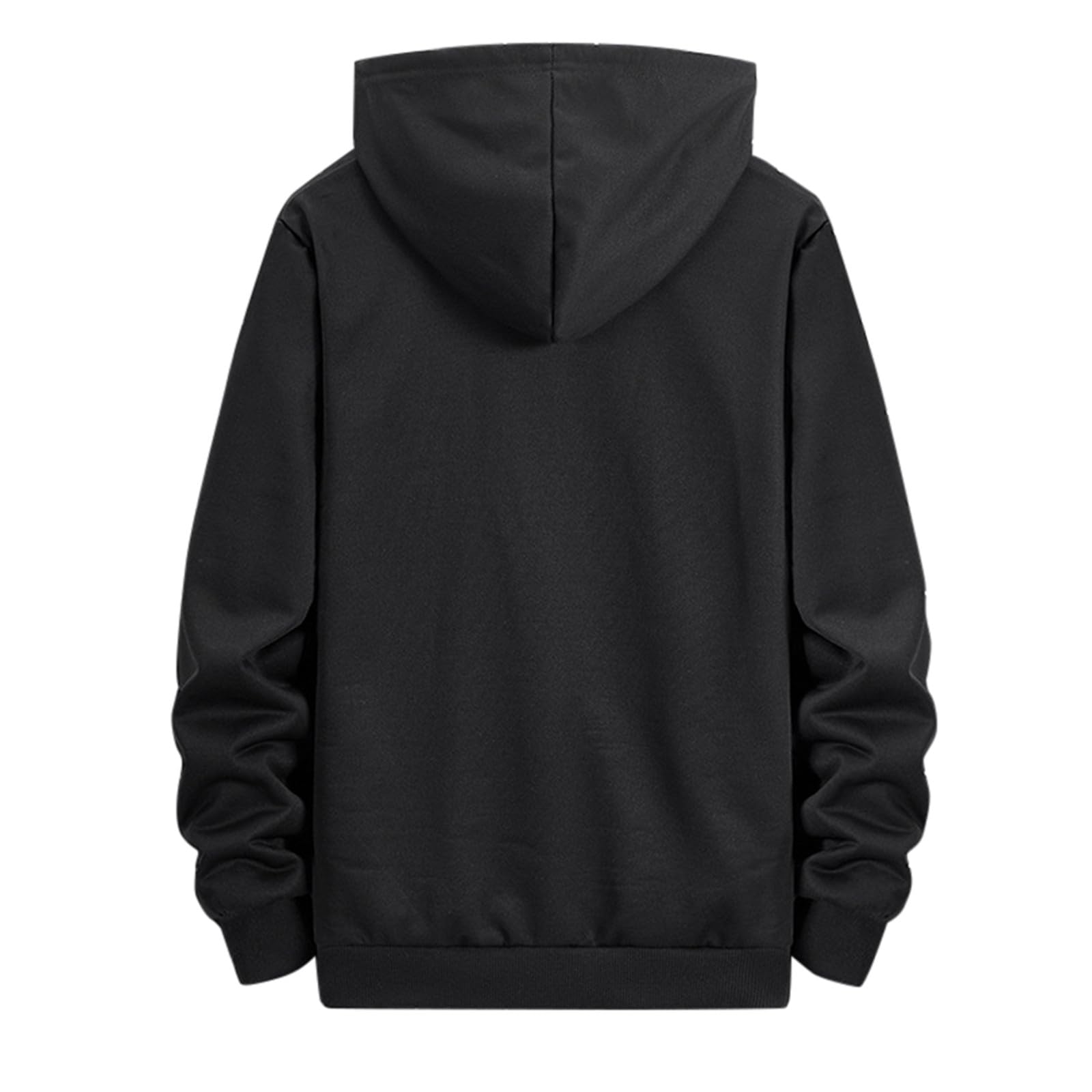 Genérico Sudadera con Capucha con Cremallera, De Felpa, Chaqueta Cremallera Sudaderas Capucha Sudadera De Los Hombres Suéter Lana para Hombre Polar para Hombre Cuello Redondo Mezcla Algodón