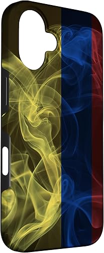 Vista 87 de Funda para iPhone 12 Pro Max Smoky Colombia Bandera - Estilo Humo Colombiano Orgullo