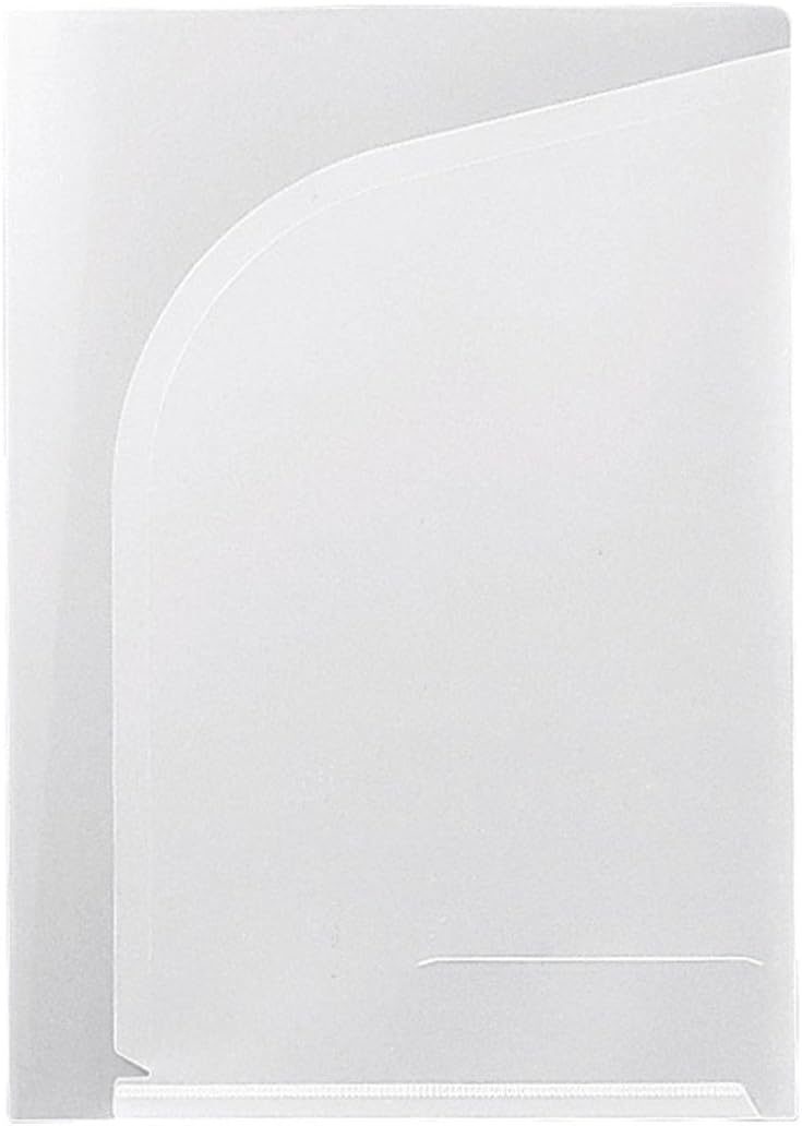 King Jim 793-10 Clear Holder, 2 Pockets, 10 Pieces, Milky White
