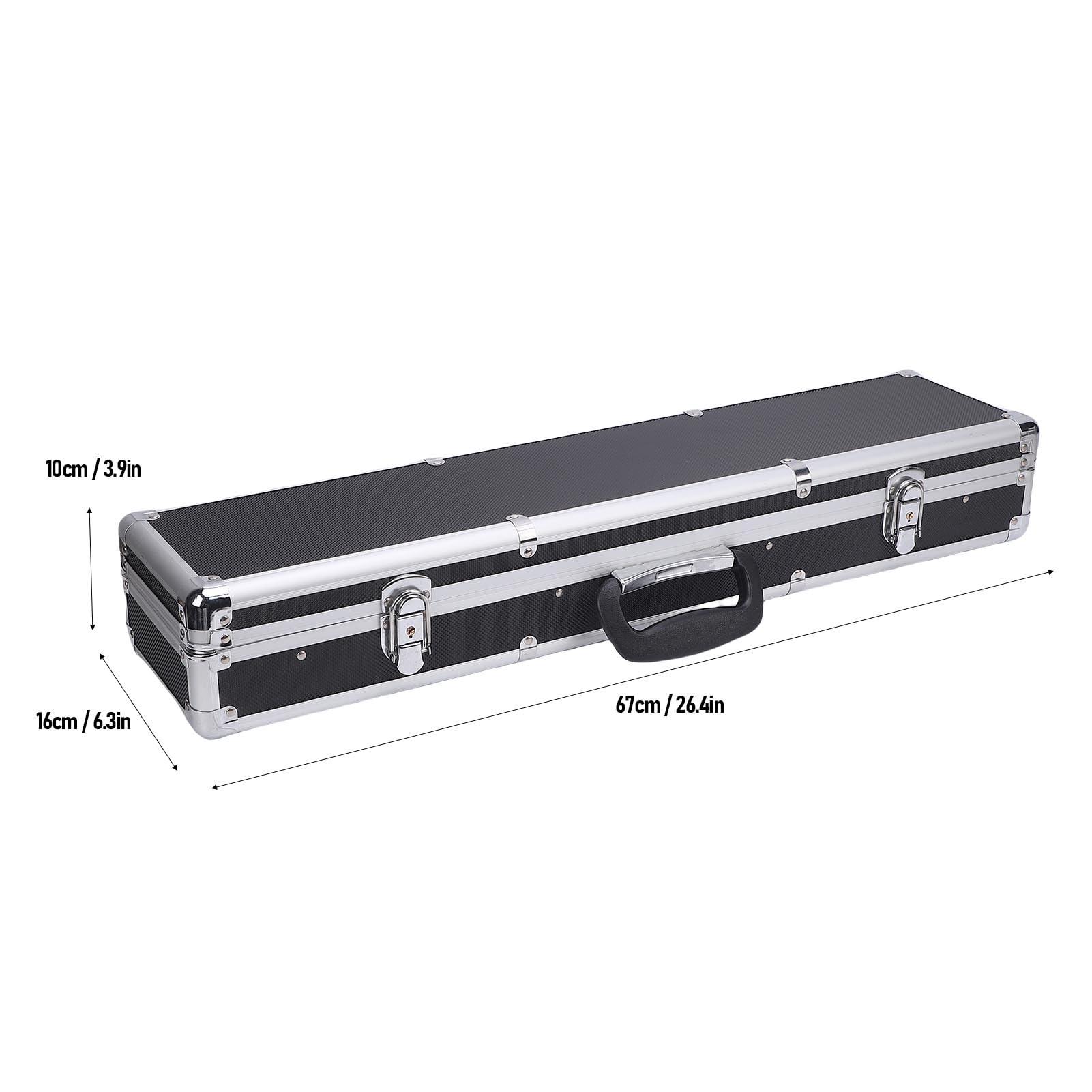 Scatola Portaoggetti per Tenda, Scatola Portaoggetti Portatile in Alluminio Ed EVA 67x16x10 Cm, Resistente all'acqua, Attrezzatura da Campeggio per Escursionismo, Viaggio, Uso in Auto