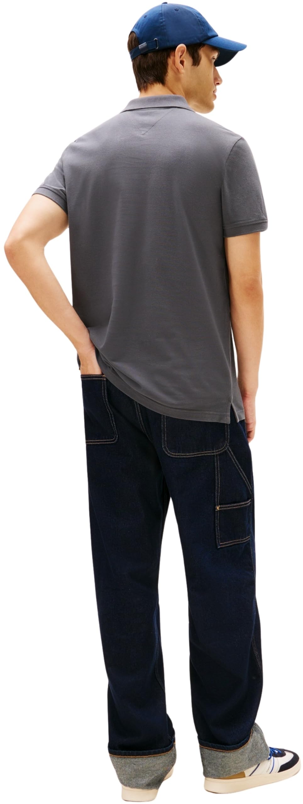 Tommy Jeans Herren Poloshirt Kurzarm Slim Placket Slim Fit – Bild 2