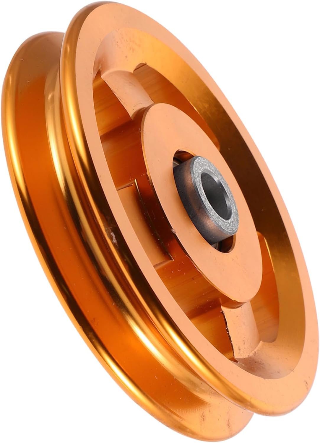 Kisangel Aluminum Alloy Gym Pulley Wheel with Bearings Space Saving Design for Strength Training Equipment Durable Compact and Efficient for Home and Commercial Use