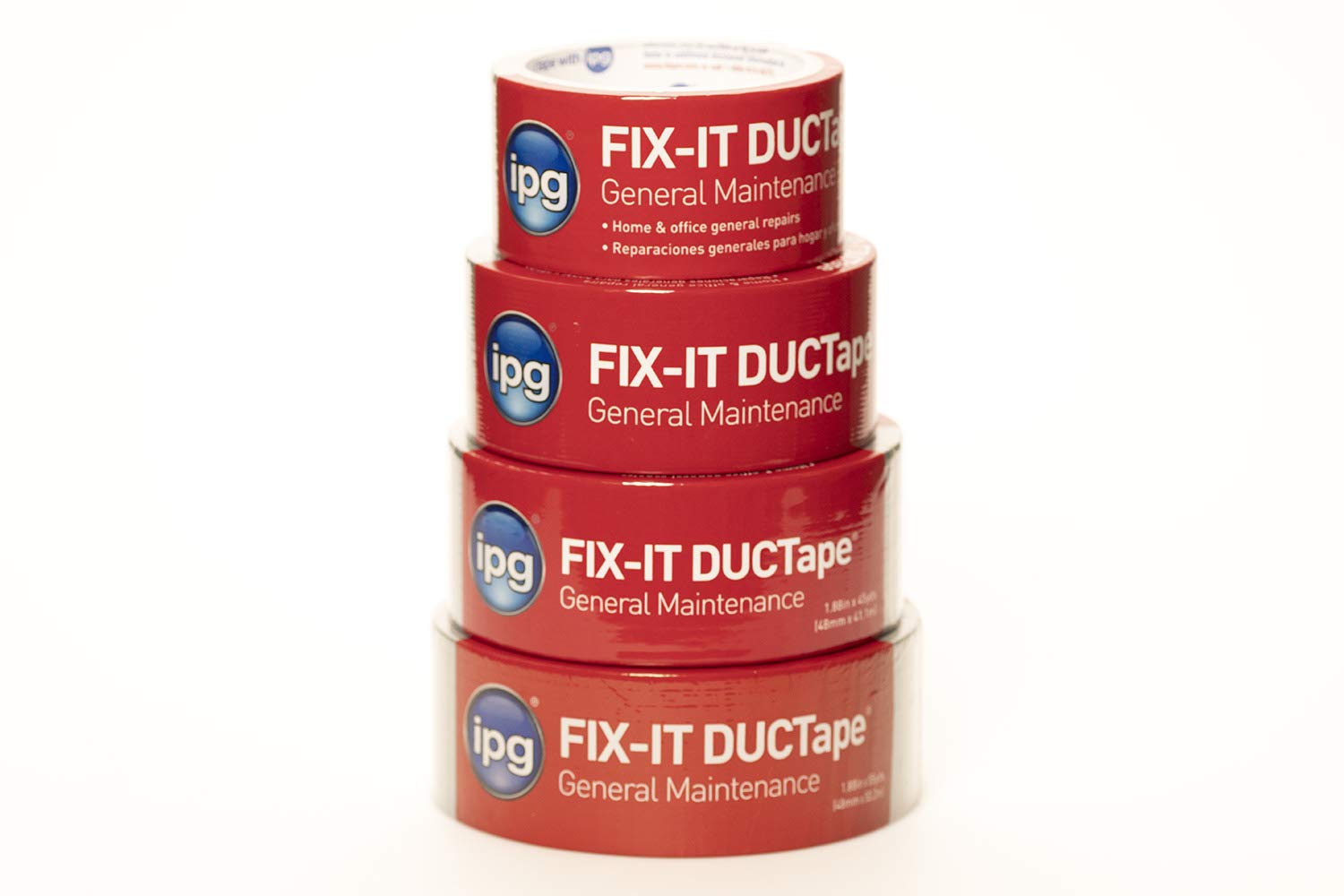 IPG フィックスイット ダクトテープ 一般メンテナンスダクトテープ 1.9インチ x 10ヤード シルバー (シングルロール)