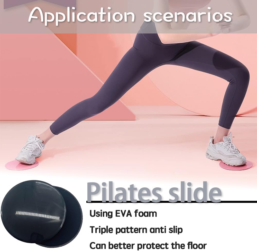 Exercise Sliders for Working Out Pilates Fitness Discs for Men and Women Workout Sliders for Core Strength and Flexibility Home Gym Accessories 2 Pack - Image 6
