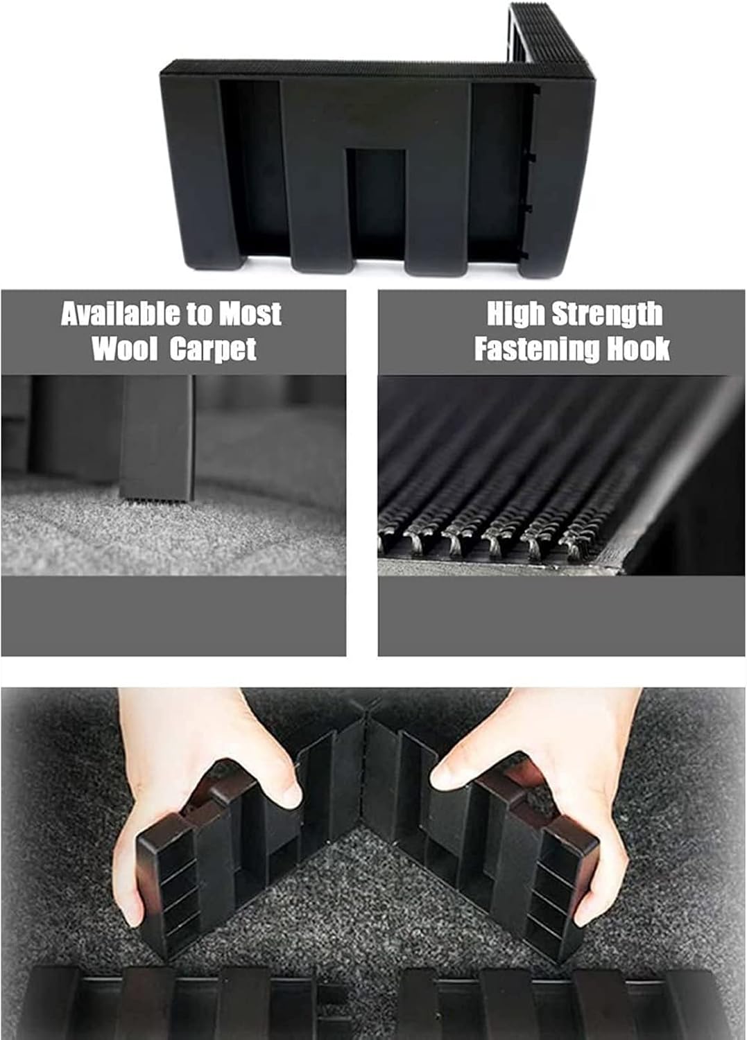 Multipurpose Cargo Organizer Blocks Car Trunk Storage Organizer Blocks, Available to Wool Trunk's Carpet for Car/Truck/SUV/Van, Set of 4