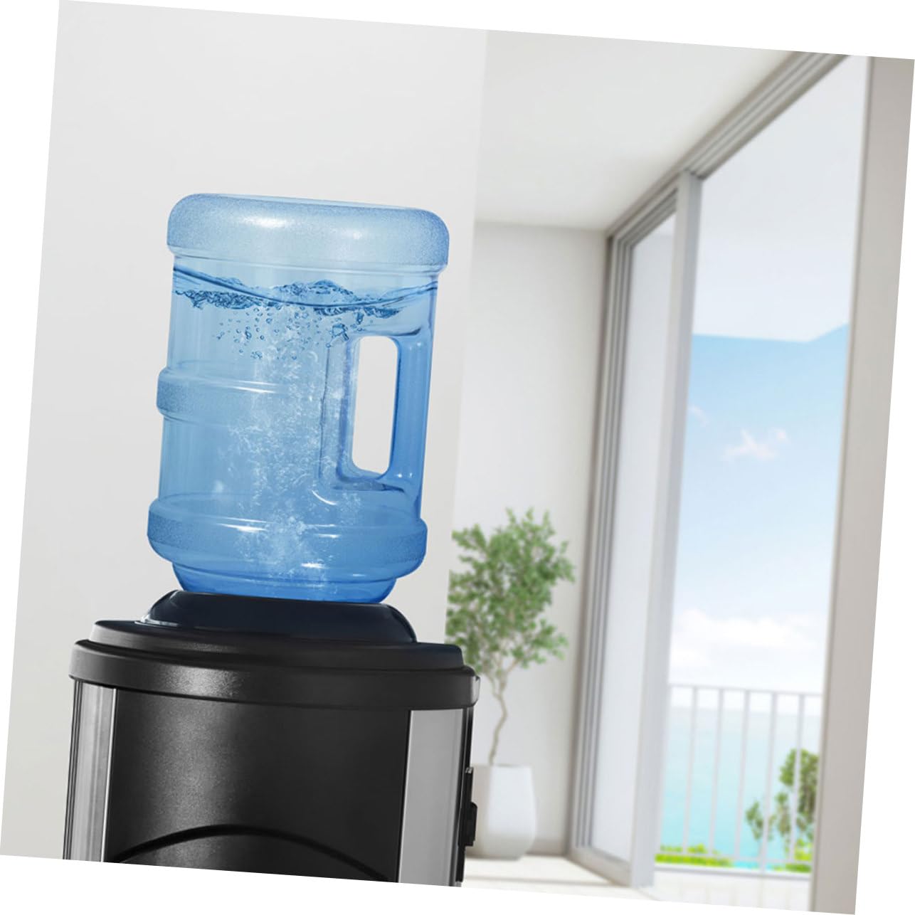 YARNOW Contenitore per Acqua 5l in PC Manico Design Ampia Apertura, Chiusura Ermetica Riutilizzabile per Campeggio e attività Outdoor
