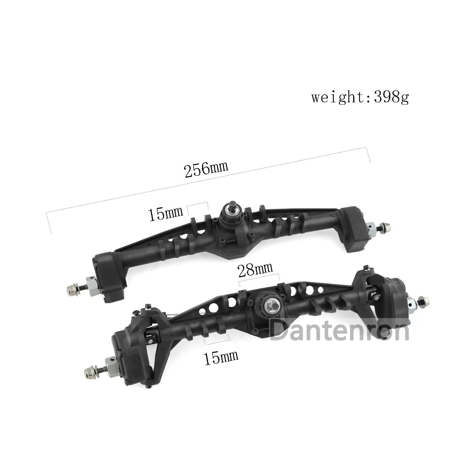 Dantenron 1/10 RC Front and Rear Currie F9 Portal Axle Assemble Compatible with 1:10 Scale RC Crawler Car Axial Capra UTB10 1.9 UTB Upgrade Parts