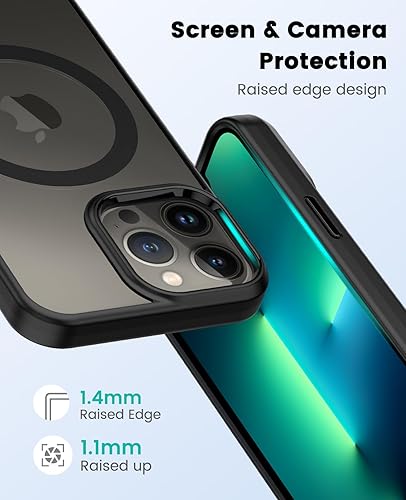 Miniatura 2 de Funda para iPhone 13 Pro Max compatible con MagSafe, funda magnética transparente para iPhone 13 Pro Max con funda protectora delgada a prueba
