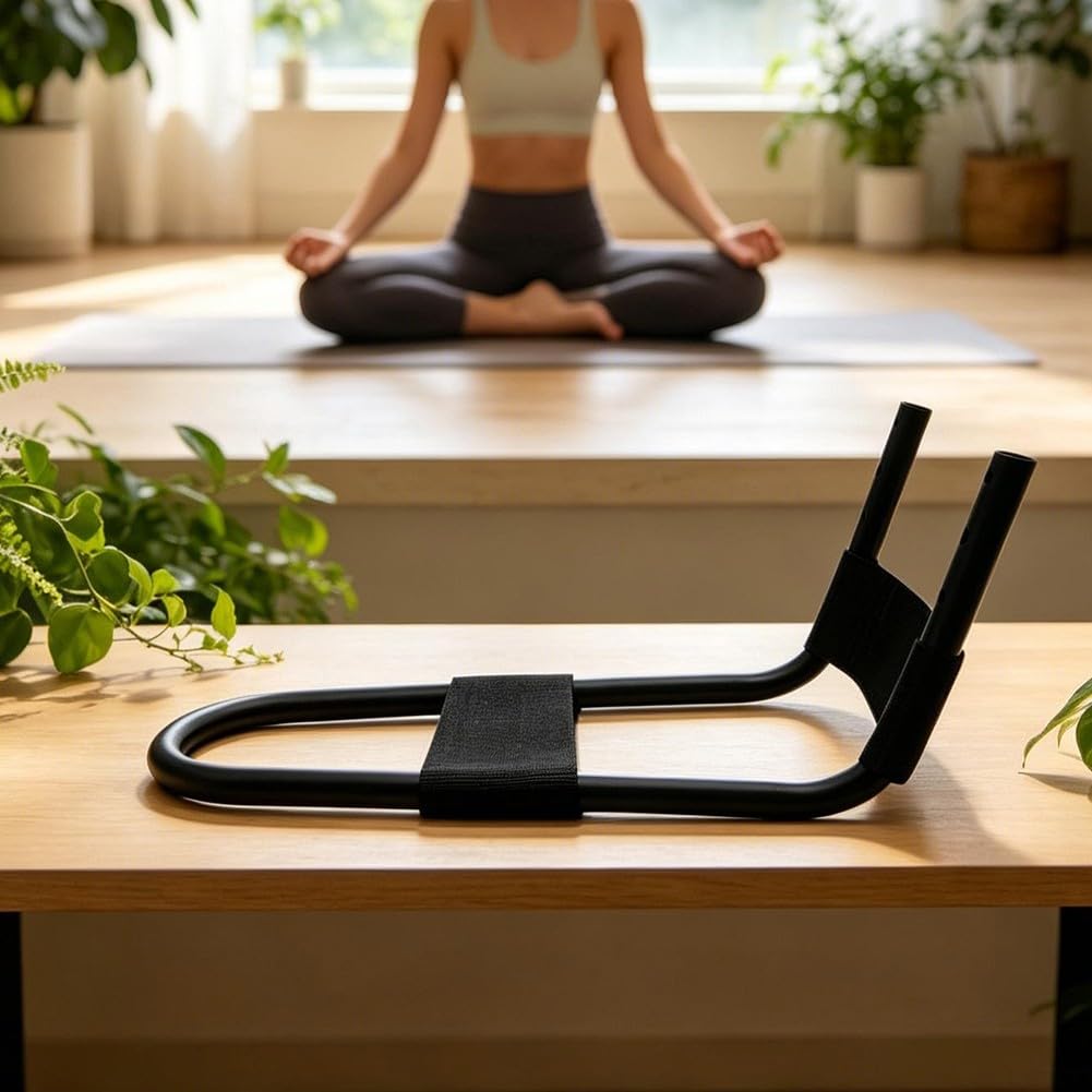 Bein Dehngerät für Hamstrings und Knieextension zur Verbesserung der Flexibilität von Hüfte, Wade und unterem Rücken, verstellbares Stretch-Tool mit gepolstertem Kissen für Yoga,