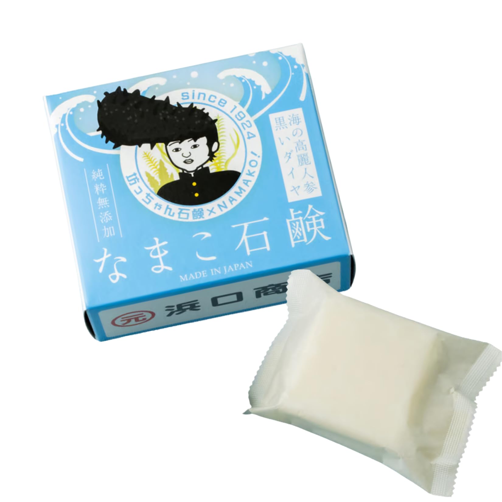 Amazon | なまこ石鹸 100g 1個 なまこ石鹸コラボ箱付 | 坊っちゃん石鹸
