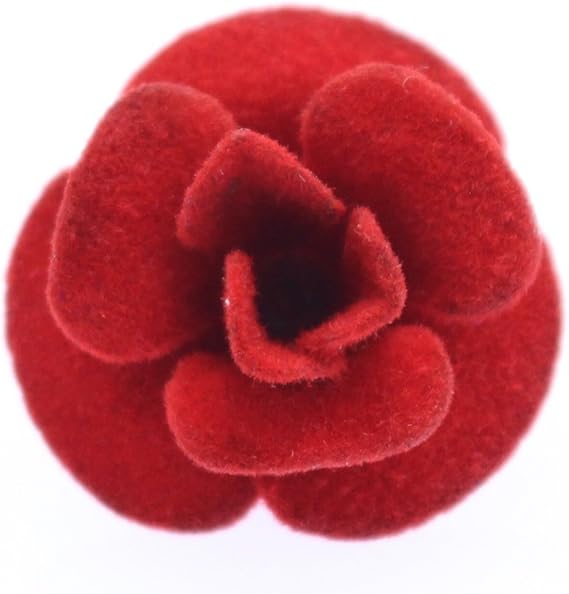 Amazon 薔薇 レッド フェルトのラペルピン ブローチ ジュエリー 通販