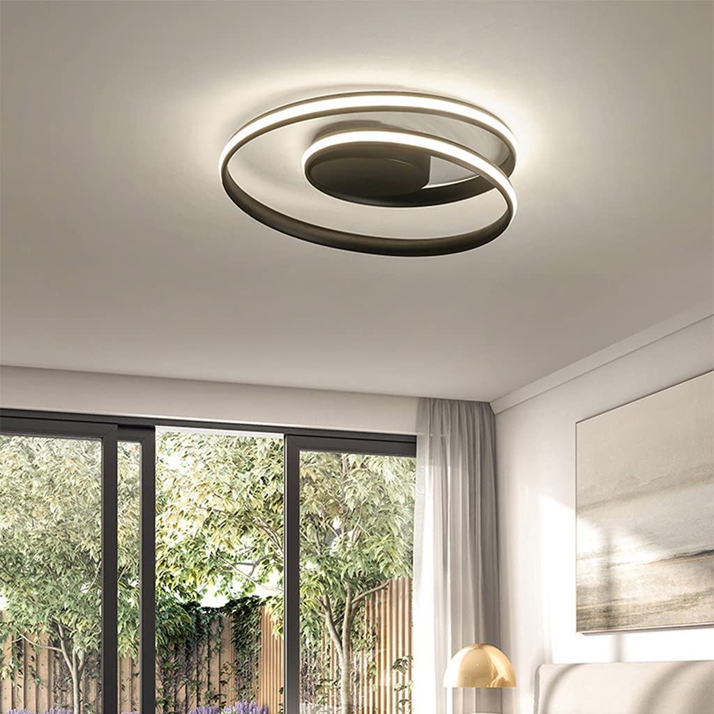 Plafoniera Moderna Lampada Da Soffitto Anello LED Lampada Da Soggiorno Dimmerabile Con Telecomando Paralume in Acrilico Design Alluminio Camera Da Letto Sala Da Pranzo Cucina Ufficio Lampadario