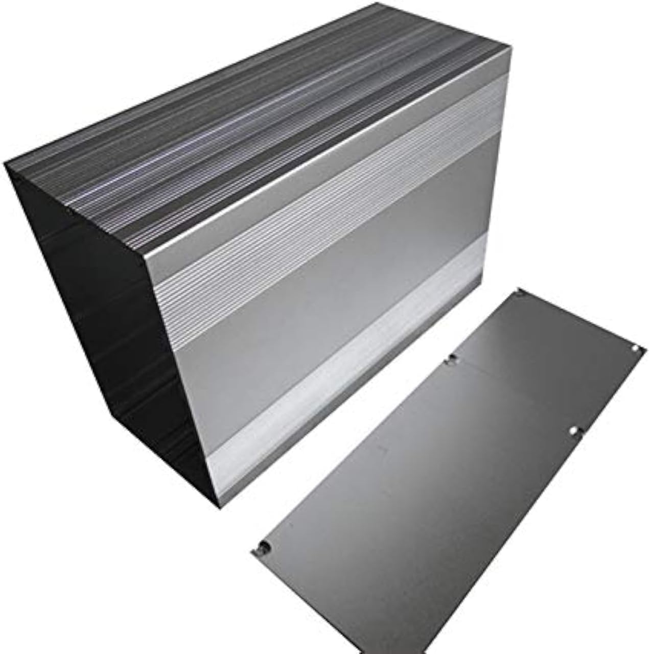 Aluminum Instrument Box, Aluminum Project Box Electronic Enclosure Case for PCB Board DIY, 85x145x250mm