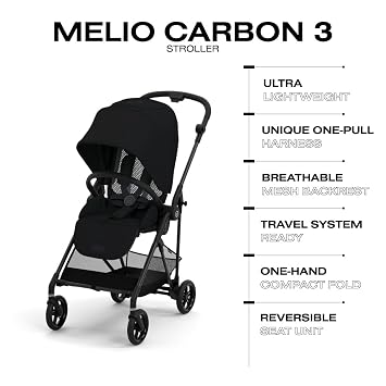 Cybex Melio Carbon 3 - Moon Black