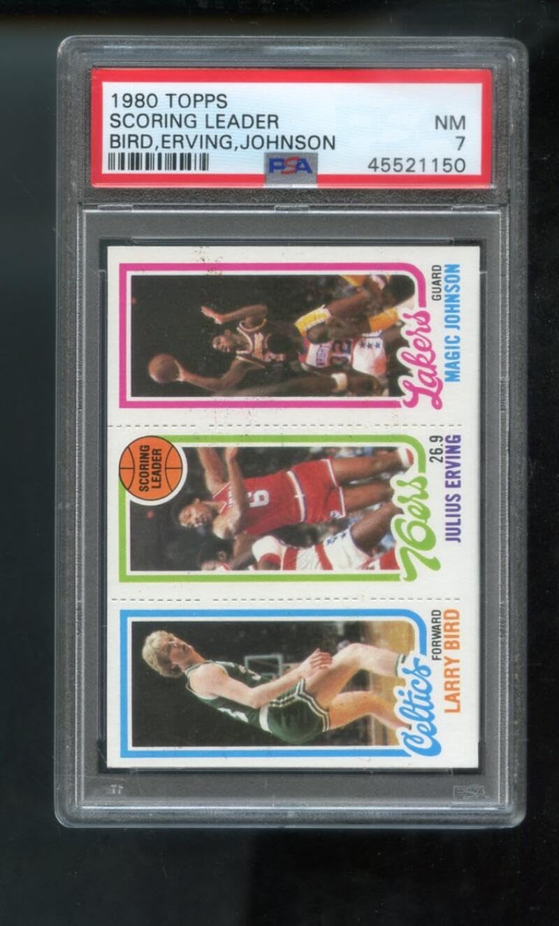 Amazon.com: 1980-81 Topps Magic Johnson Larry Bird ROOKIE RC
