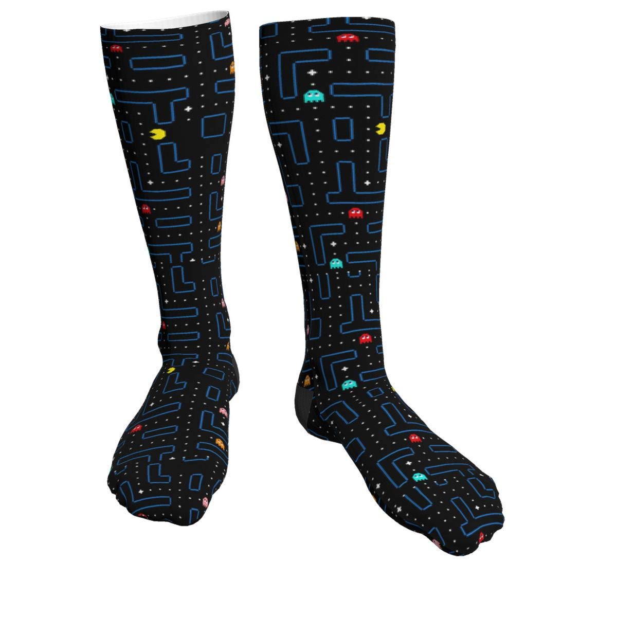 antcreptson Compression Socks Unisex Printed Socks Crazy Patterned Fun Long Cotton Socks Over The Calf Tube