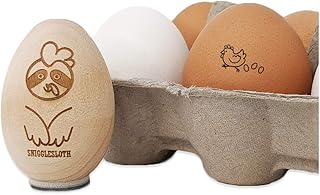 Chicken Running Laying Eggs Chicken Egg Rubber Stamp - 1/2 Inch Mini