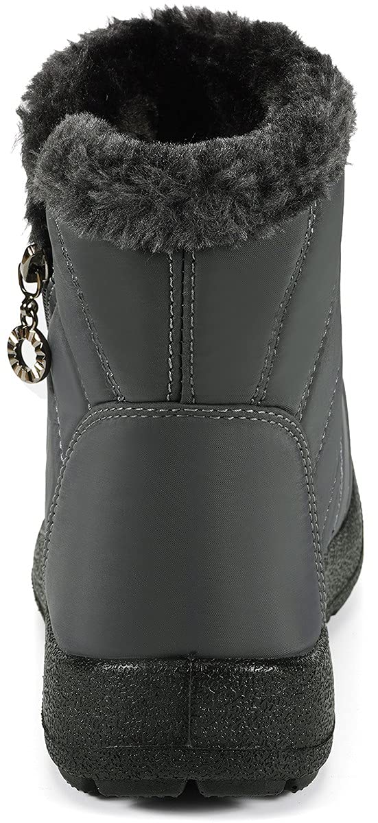 Gaatpot Stivali da Neve Ragazzi Ragazze Scarpe Invernali Bambini Fodera Calda Stivali Piatto Impermeabili Stivaletti Morbide Antiscivolo