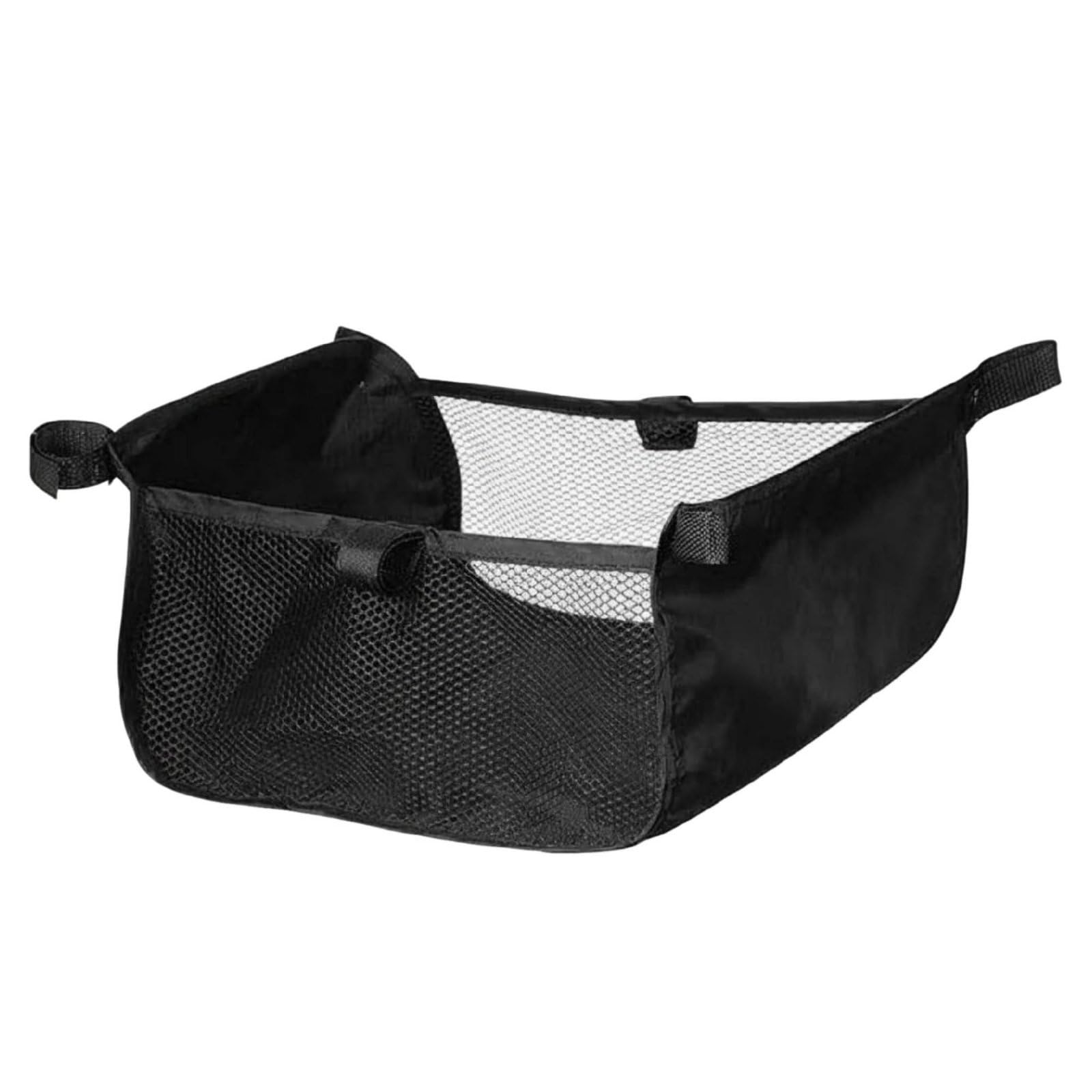 Organizer Basket Kinderwagen Organizer Tasche Aufbewahrung Korb Ablage Oxfordstoff Großes Fassungsvermögen Universal Befestigung für Spaziergänge, 210D