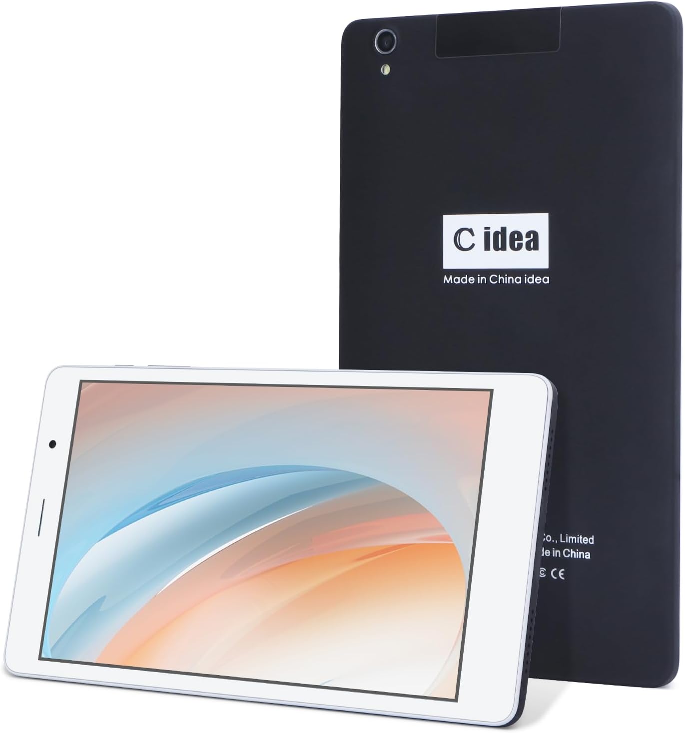 C idea 8 inch Portable Tablet, Android 12 WiFi Tablet with 6GB RAM+256GB ROM 800 * 1280 IPS HD Touch Screen Smart Tablet for Kids and Adults（Black）