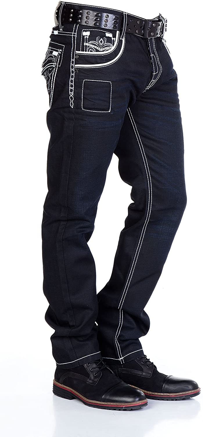 Cipo & Baxx Herren Jeans – Bequeme Denim Hosen aus Stretch und Baumwolle – Casual Klassische Jeans für den Alltag
