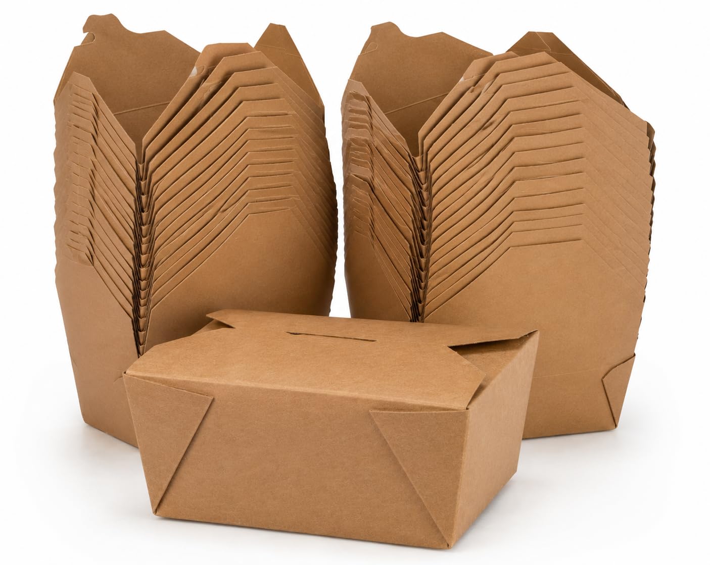 E Brown Greenwize Packaging Kraft Food Box 750Ml – Disposable Takeaway Food Containers For Meals, Salads, Bbq, Meal Prep & Storage (750Ml, Case 50)