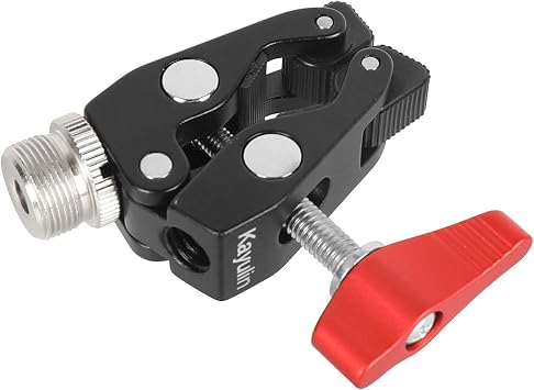 Super Crab Clamp with 5/8-27 Screw Mount for Camera Mic Flash Light Accessories