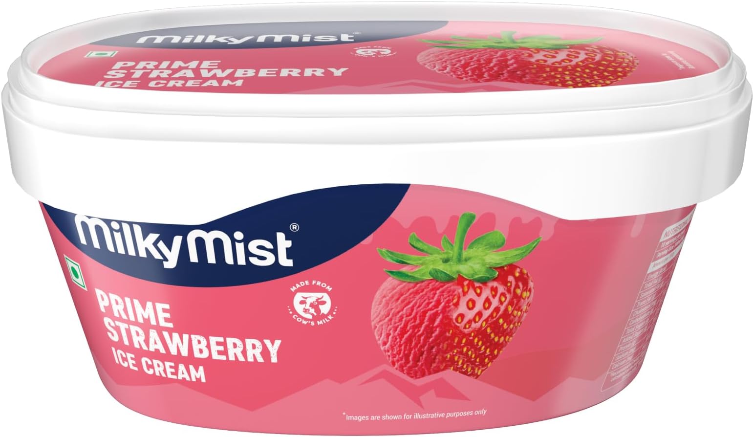 Prime Strawberry Ice-cream Tub, 1000ml