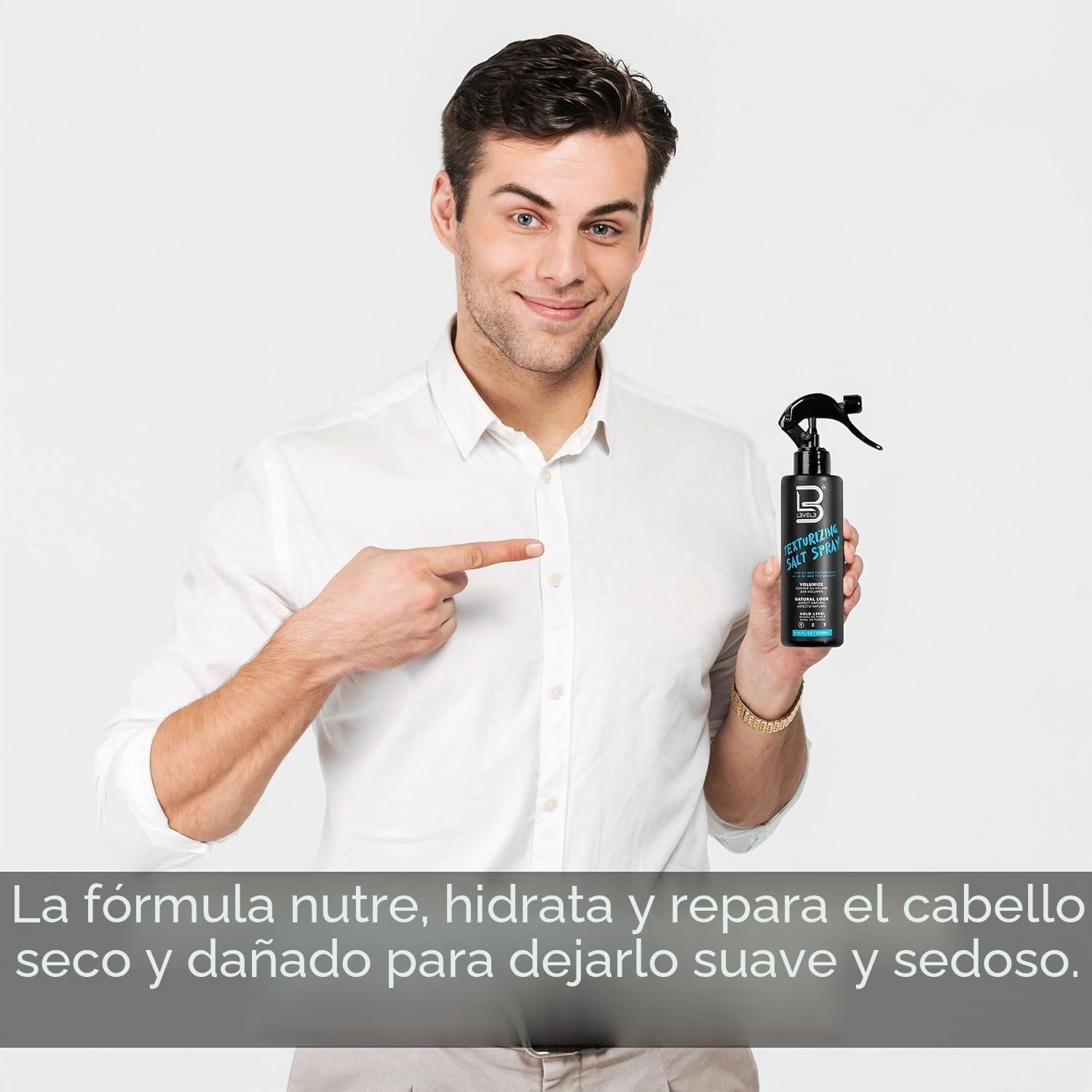 Level 3 L3 Spray texturizante de sal marina 8.45 onzas líquidas