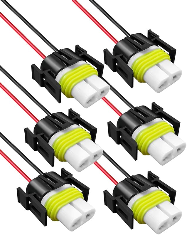 Soquete cerâmico fêmea H11 H8 880 881 Gebildet para farol e farol de neblina – Conjunto com 6 unidades