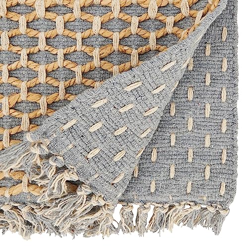 Saro Lifestyle Natural Jute Rope Table Runner, Grey, 16"x72" by SARO LIFESTYLE - Image 2