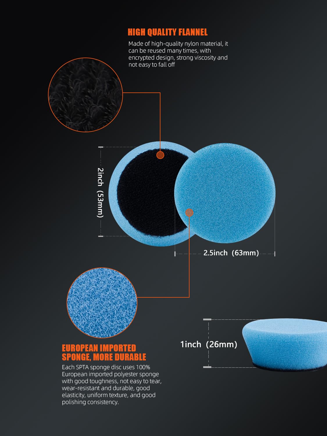 Mini Polishing Pads Set - 21 Pcs for Car Detailing -2 Mini Polishing Pads Set - 21 Pcs for Car Detailing -2