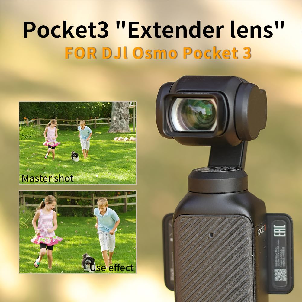 Témisme de Téléobjectif de Grossissement 2X pour la Caméra 3, 2X Zoom Lens, Photography à Longue Distance, Revêtement HD, Compatible avec 3