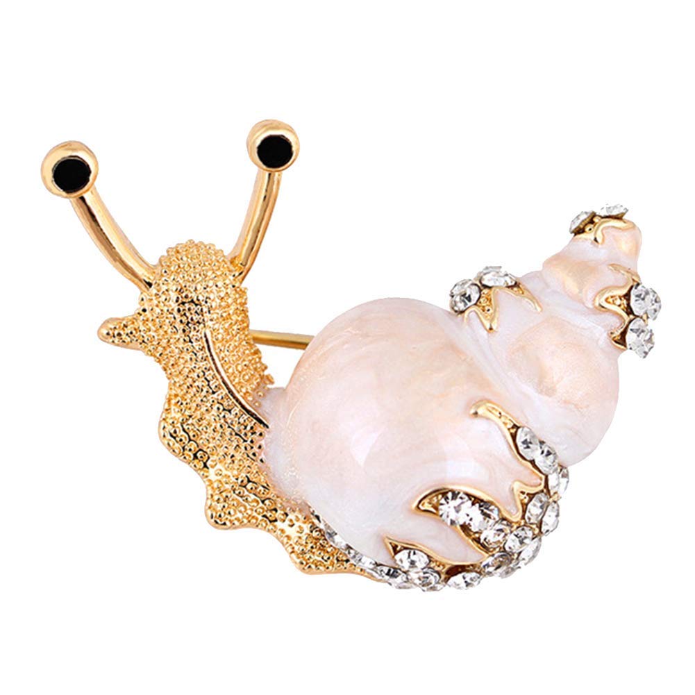 Women's Rhinestone Enamel Snail Brooches Clothes Jewelry Accessories Convenient And Practical, Gemstone, other gemstones, Gemstone, other gemstones