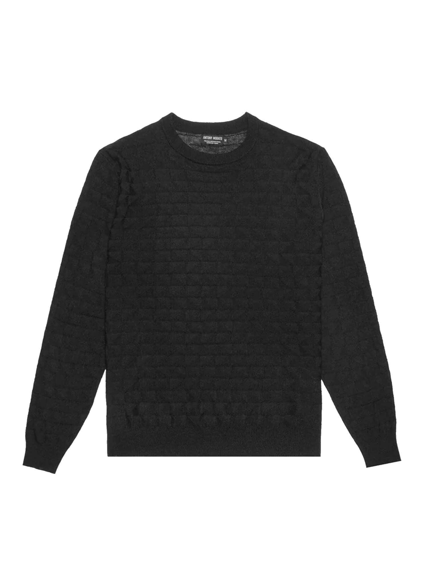 Pull noir Antony Morato pour homme avec finitions haut de gamme