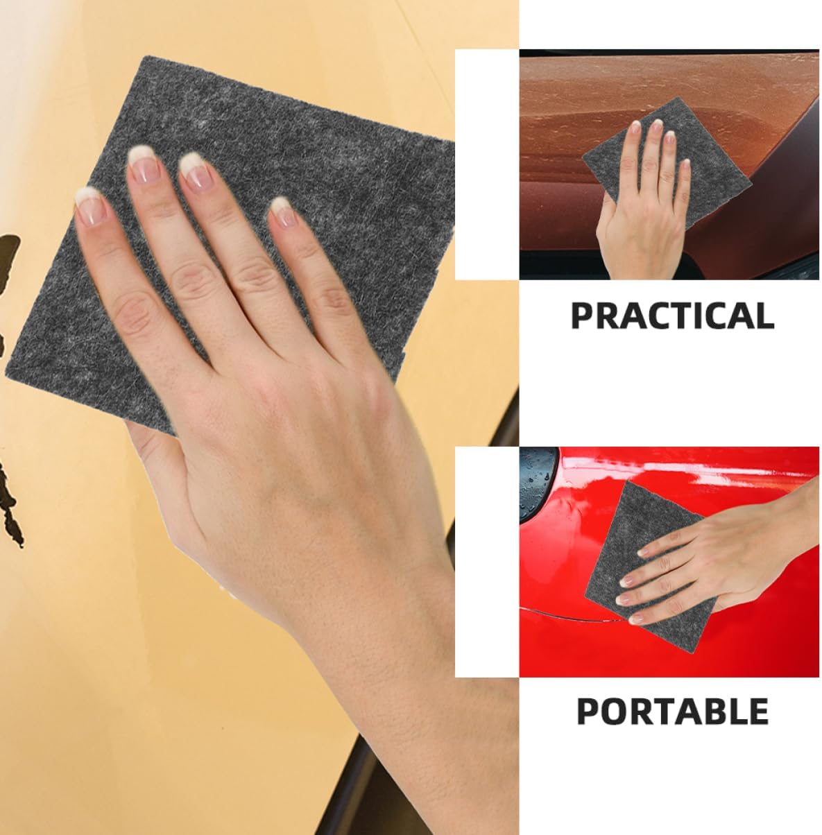 10pcs Car Restoration Nano Sparkle Cloth for Vehicle Paint Scratch Auto Paint Scratches Remover Car Scuff Removal