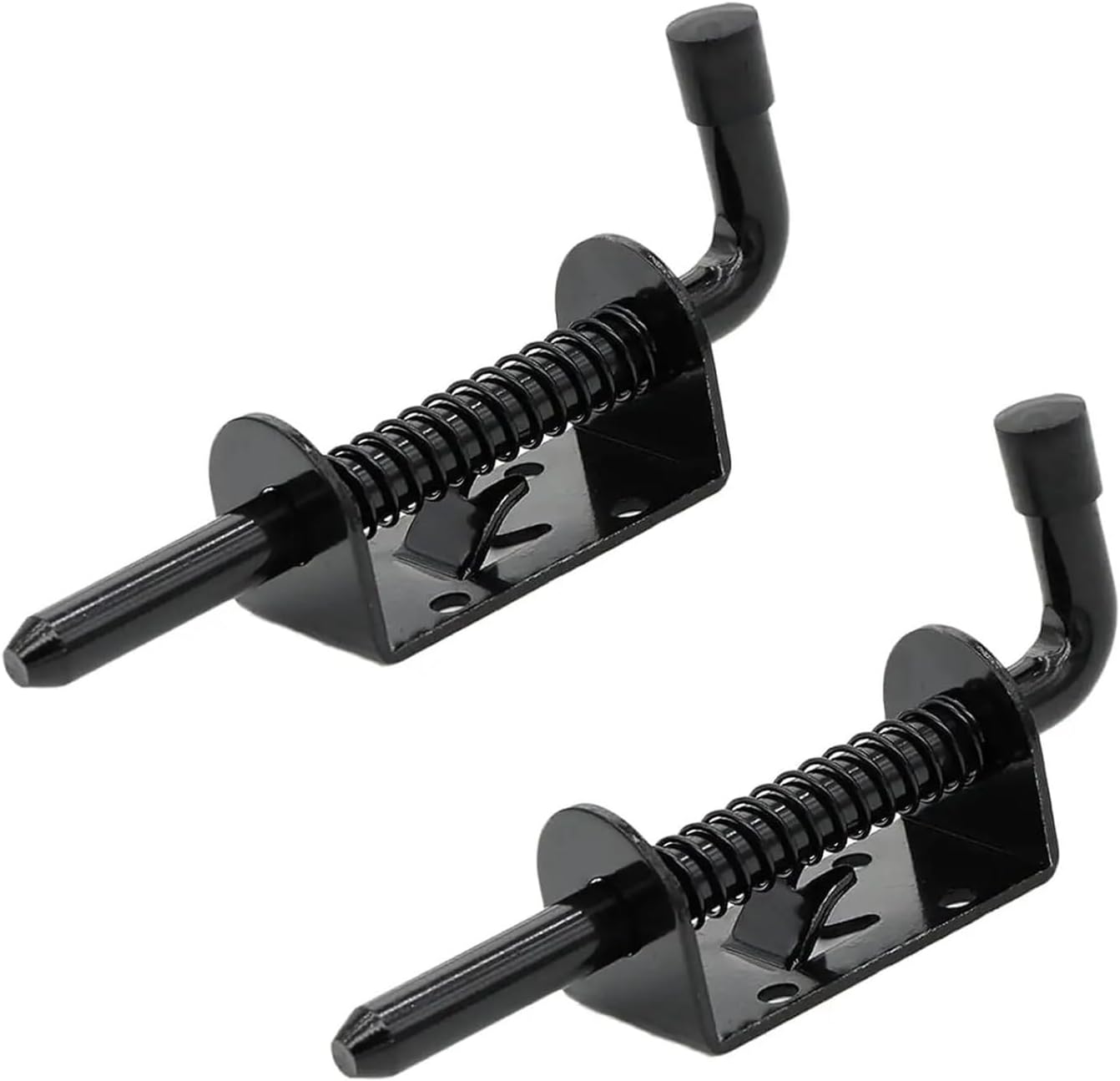 Spring Loaded Latch 2pcs 5 Inch Spring Loaded Latch Bolt, Heavy Duty Pin Door Lock,1/2 Shed