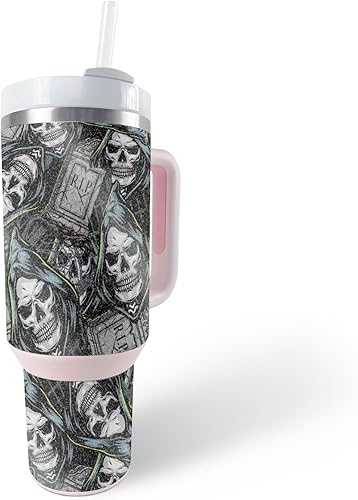 Miniatura 1 de MightySkins Skin - Vaso de vinilo compatible con Stanley The Quencher H2.0 FlowState de 40 onzas  Puppy Fall  Funda protectora de vinilo duradera y