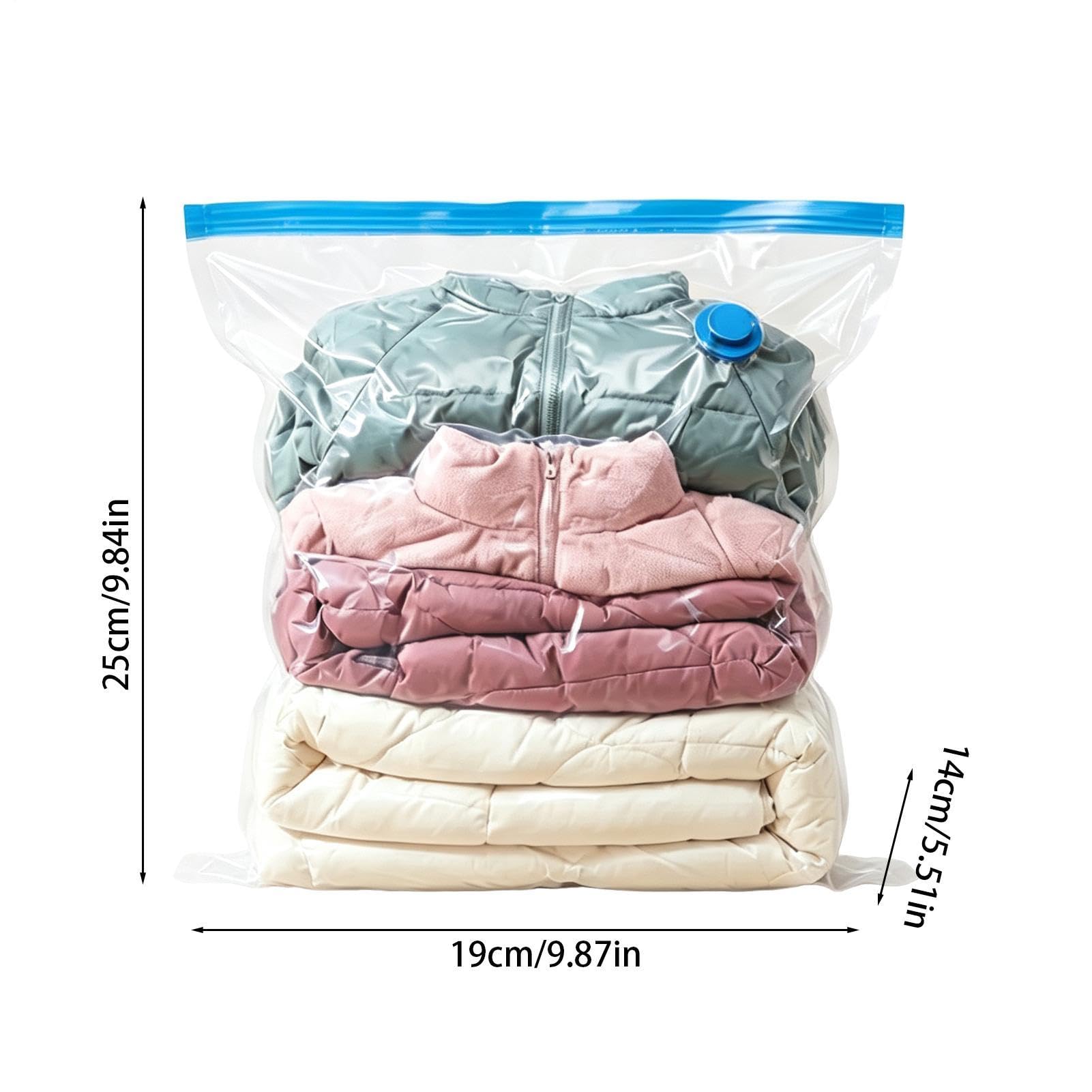 3-size Airtight Compression Space Saving Transparent, Reusable