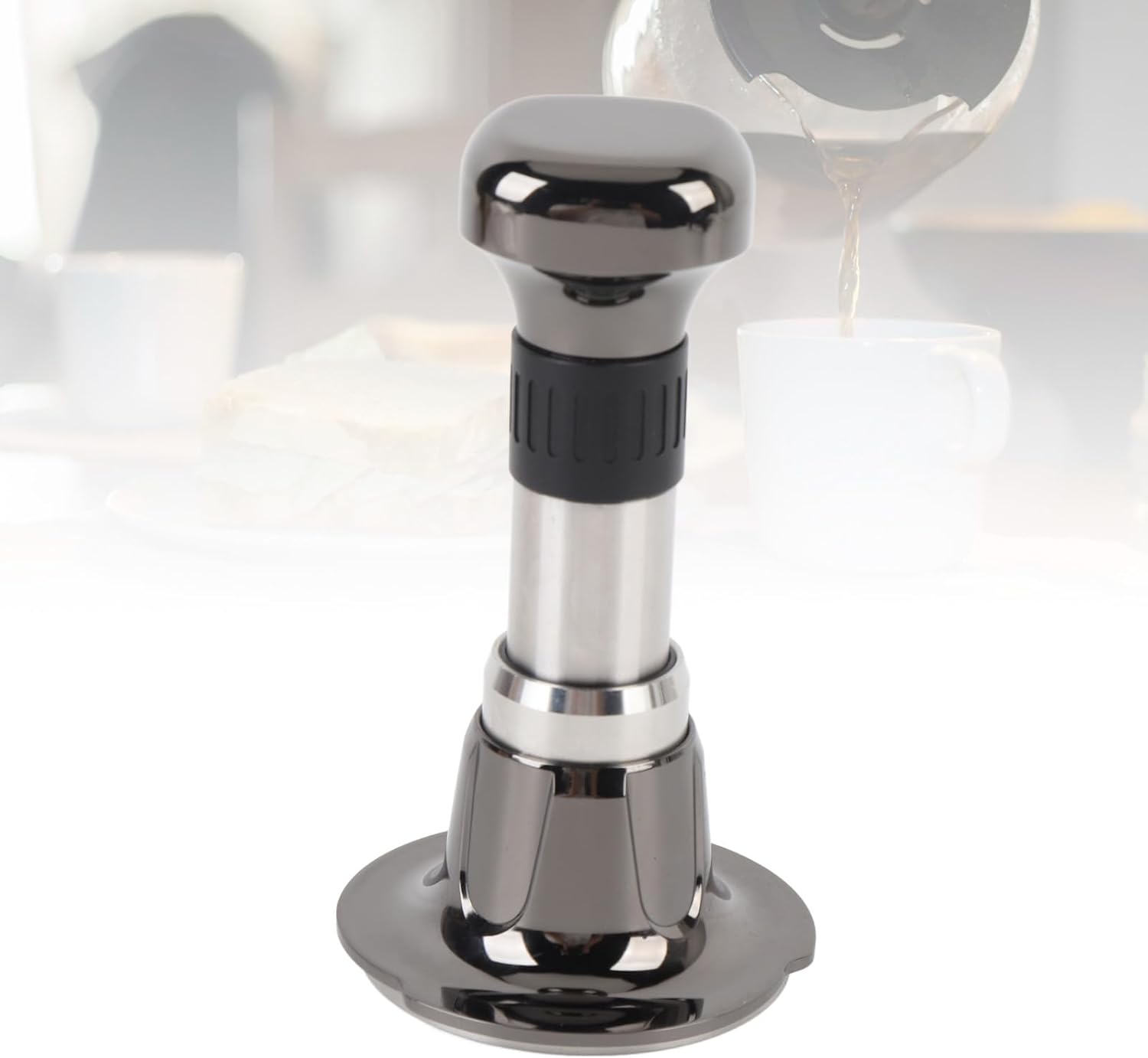 Espresso Tamper, Premium Barista Coffee Tamper, Coffee Tamper Hand Press Balance Constant Force Aluminium Alloy Home Machine Accessories