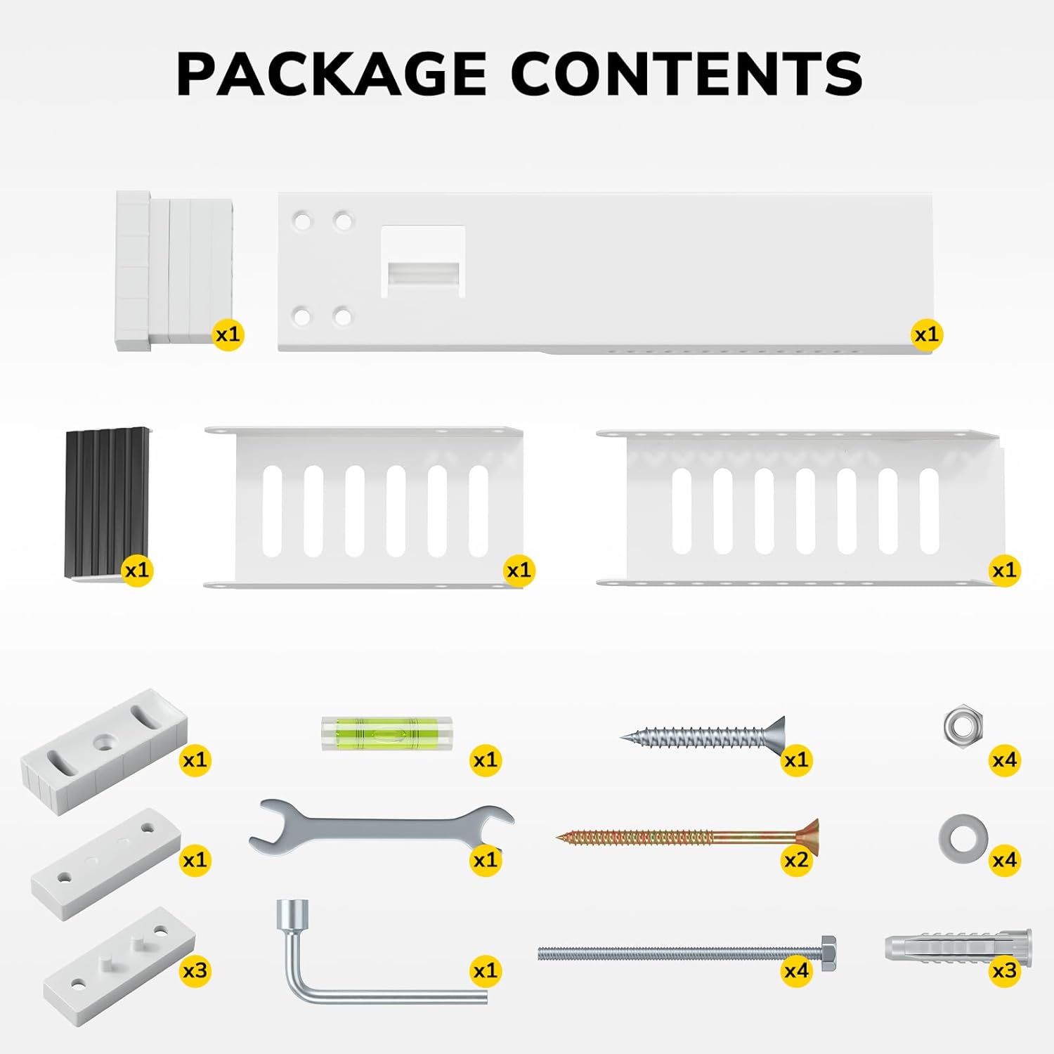 Window AC Bracket, Window Air Conditioner Support Bracket Universal for 5,000-12,000 BTU AC Units, Up to 85lbs, Ajustable Extender Leg, 2-Pack