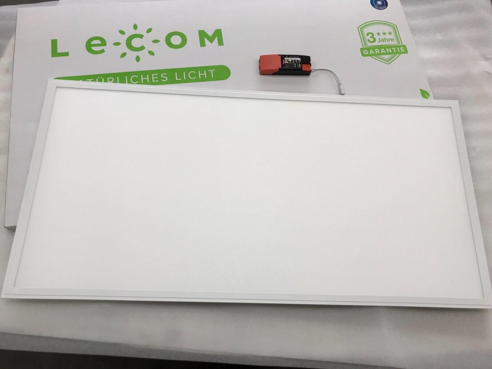 LECOM LED Panel XXL 120x60 Neutralweiß 4000K 6000lm Rasterleuchte | LED Deckenleuchte für professionelle, helle und gleichmäßige Beleuchtung. Flaches Design. Für Räume mit hohem Lichtbedarf.