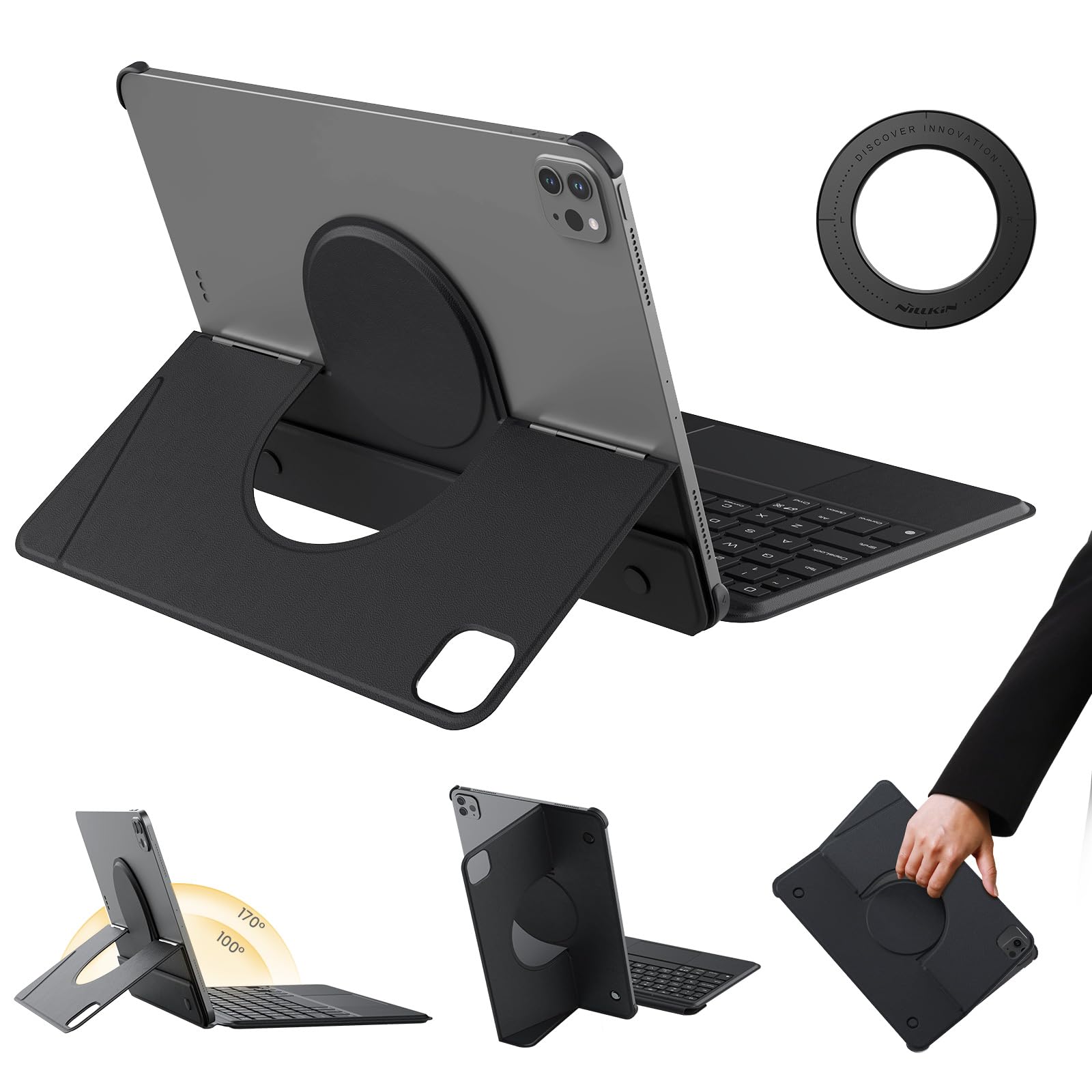 Amazon.co.jp: 【最軽量スタンドケース・マグネット対応】Nillkin iPad