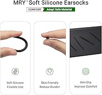 Vista 4 de Mryok Auriculares de repuesto para gafas de sol Oakley Whisker/Square Whisker/Juliet/Wiretap/Big Square Wire/A Wire - Opciones