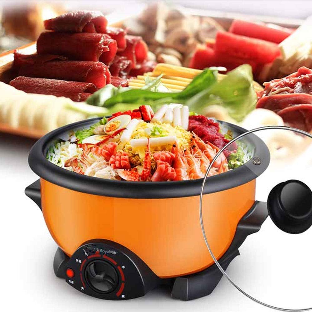 RajoNN Capacité Électrique Multi Cuiseur Hot Pot Ménage Antiadhésif Électrique Machine de Cuisson Étudiant Dortoir Hotpot Cuisinière